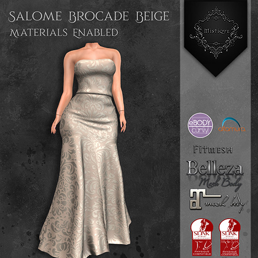 **Mistique** Salome brocade Beige{wear me and click to unpack)