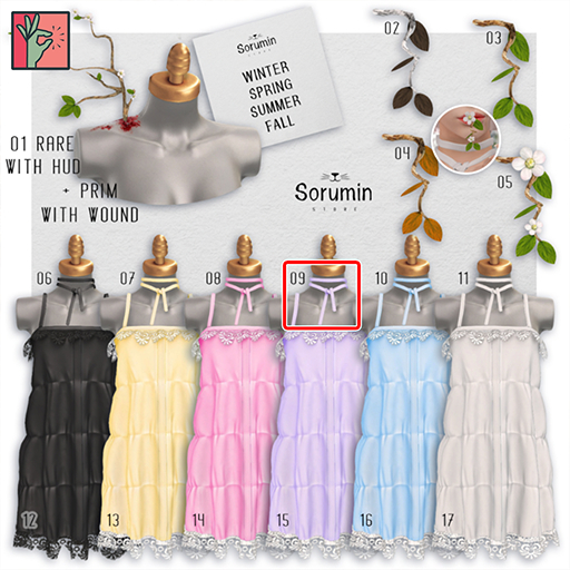 09 -Sorumin- Spirit of seasons GACHA -Choker Lavender- Maitreya