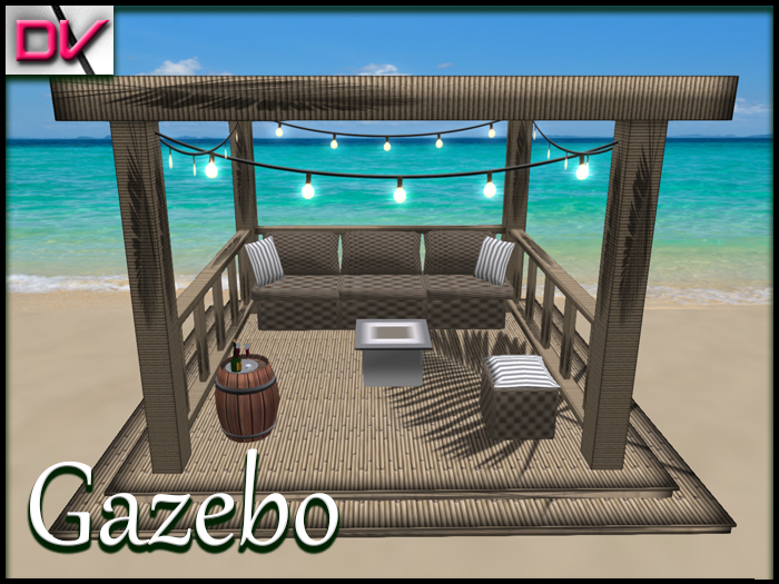 Dv-Gazebo bamboo leaves