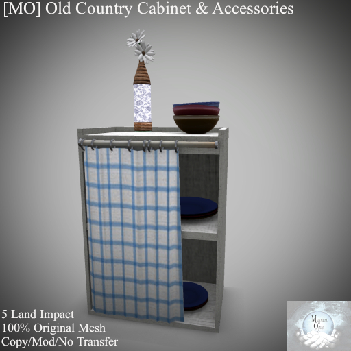 [MO] Old Country Cabinet & Accessories 