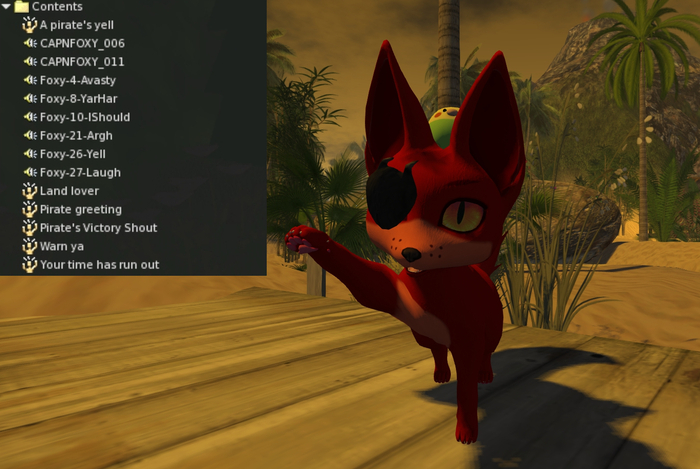 Avasty ye! It be time fer Arrgust! Foxy Style