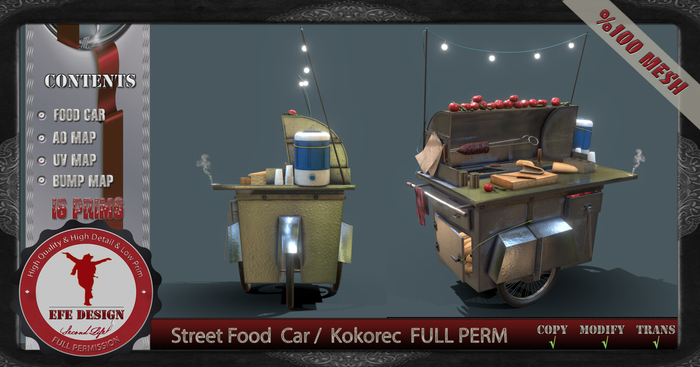 Street Food  Car /  Kokorec Full Permission ADD