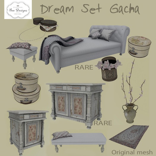 .:Bee designs:.Dream Set Gacha Nightstand