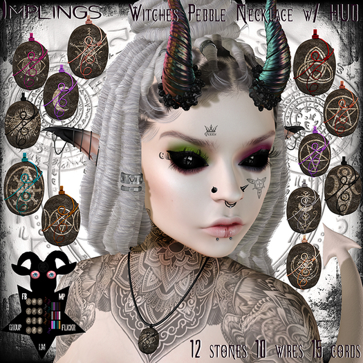 ..::Implings::.. Witches Pebble Necklace (ADD ME)