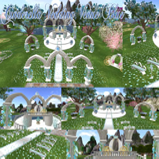 # Cinderella Blue Wedding Venue with Poses and rezzer