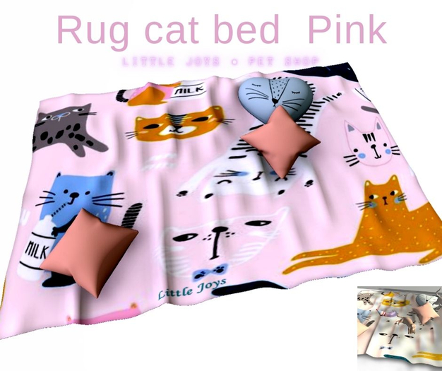 Little Joys - Rug cat bed - Pink