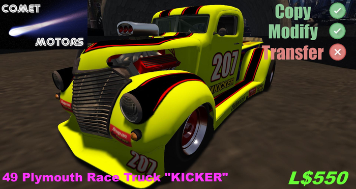 49 PLYMOUTH RACE TRUCK TRIBUTE "KICKER"