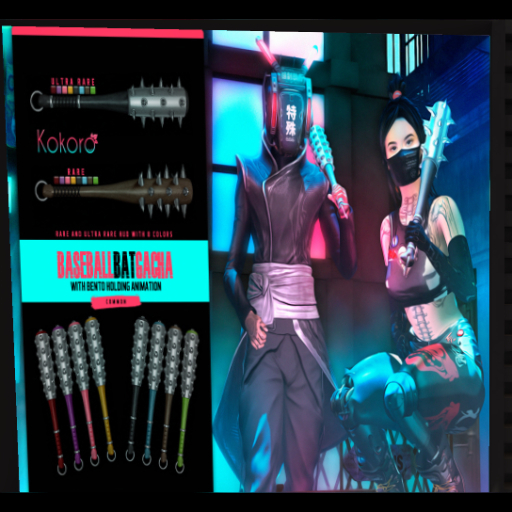 Kokoro Poses - Baseball Bat RARE