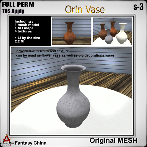 FC- FP Mesh Orin Vase s-3 B
