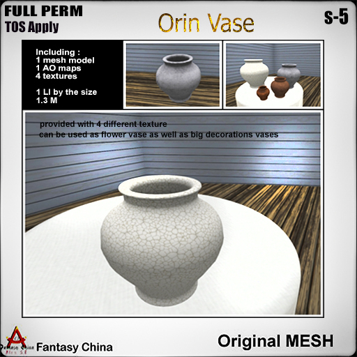 FC- FP Mesh Orin Vase s-5 B