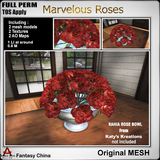 Full Perm Marvelous Roses 