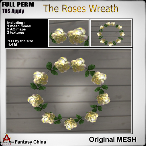 FC- FP Mesh The Roses Wreath B