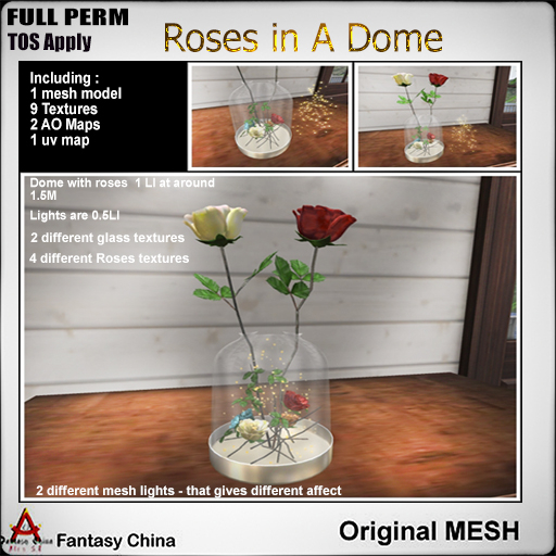 FC- FP Mesh Roses in A Dome 
