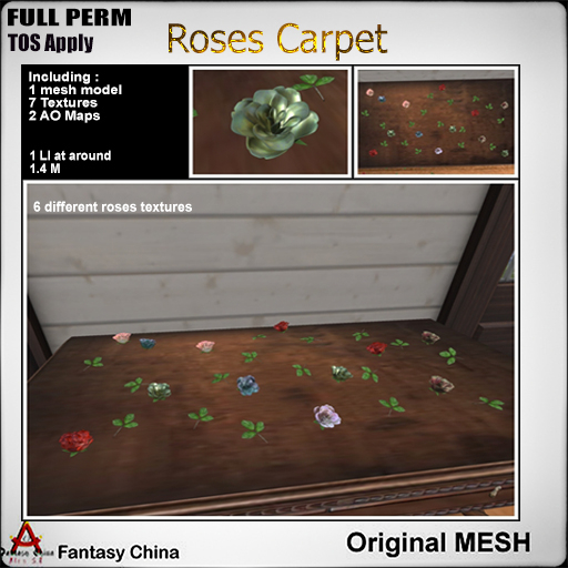 FC- FP Mesh Roses Carpet B