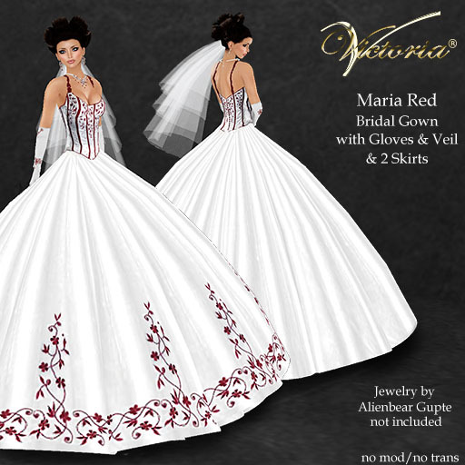VictoriaV - Maria Bridal Gown Red DEMO