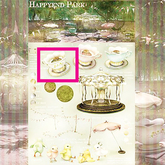 2/{anc} happy end park. Teacup ride (white) RARE