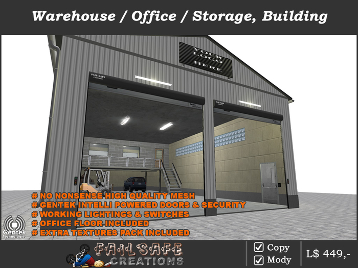 Warehouse/Garage/Storage/Multifunct. building with Office