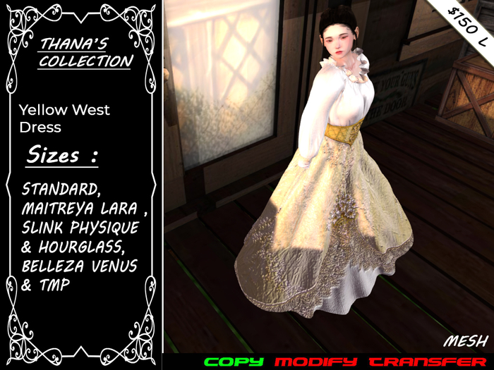 Yellow West Dress