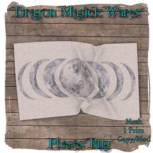 Dragon Magick Wares Phases Rug Mesh