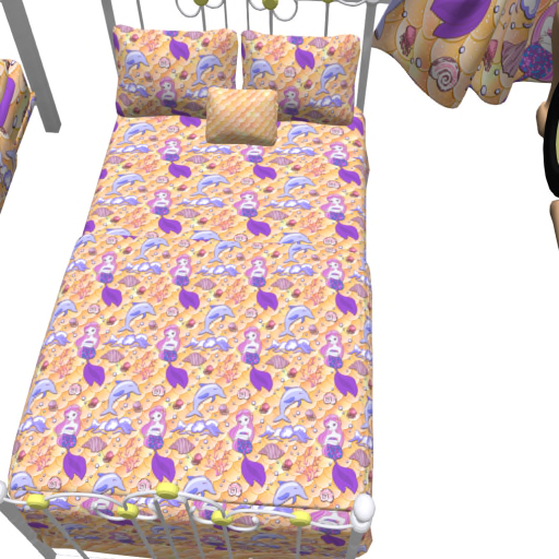 Yellow Wired Mermaid Bed