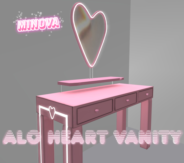 Second Life Marketplace Pink Alo Heart Vanity