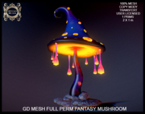 GD MESH FULL PERM FANTASY MUSHROOM