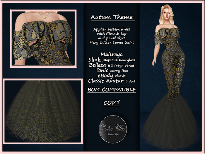 Dolce Cleo ::: Autumn Theme Formal Dress - wear to unpack