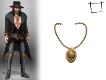 WC1705 Large Sull Pendant Chain Necklace
