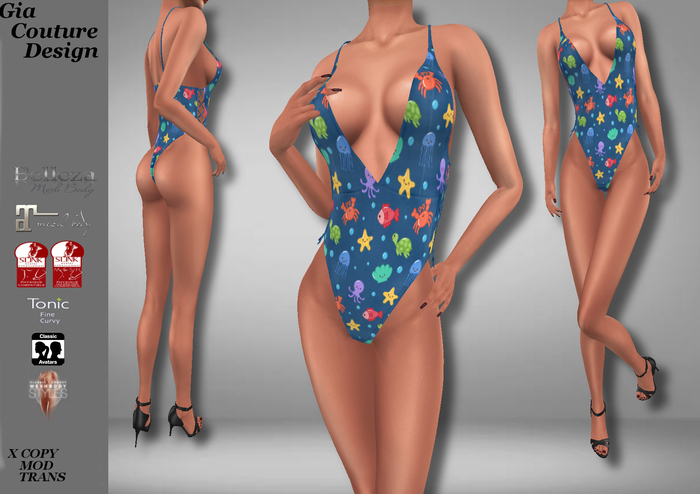 "GCD" Micha OnePiece Swimsuits Slate