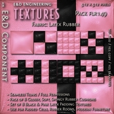 [FLR149] 8 Soft, Spongy Pink Latex Textures Rubber Textures Rubber Cushions from E&D ENGINEERING
