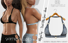 FashionNatic - Allegra Top Dark Blue Jeans - Denim - Maitreya, Belleza Freya, Legacy
