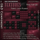 [FLR139] 8 Soft, Spongy Red Latex Textures Rubber Textures Rubber Cushions from E&D ENGINEERING