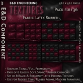 [FLR136] 8 Soft, Spongy Burgundy Latex Textures Rubber Textures Rubber Cushions from E&D ENGINEERING