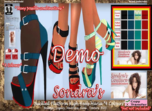 *Sondra's Buckled Platform High Heels Maria *4 Colours*DEMO(add