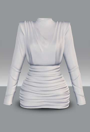 POISON ROUGE Desiree Dress White