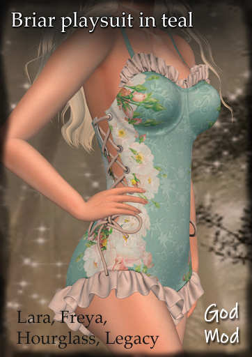 Briar playsuit in seafoam, by God Mod Boxed