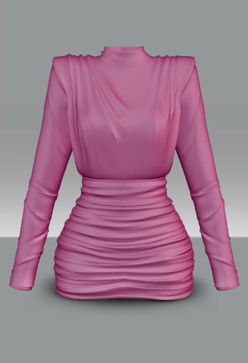 POISON ROUGE Desiree Dress Rose 