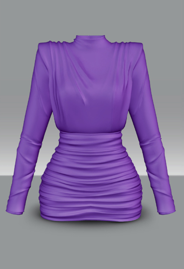 POISON ROUGE Desiree Dress Purple