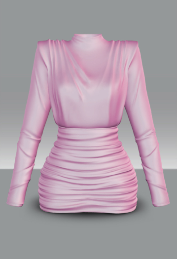 POISON ROUGE Desiree Dress Pink