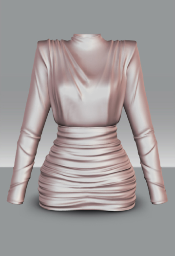 POISON ROUGE Desiree Dress Peach