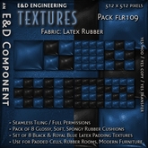 [FLR109] 8 Soft, Spongy Blue Latex Textures Rubber Textures Rubber Cushions from E&D ENGINEERING
