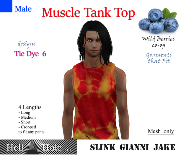 38 HellHole Tiedye Muscle Tank