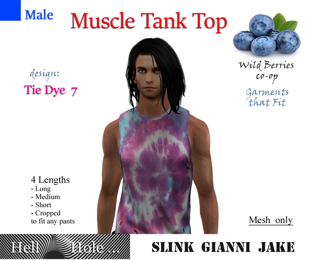 39 HellHole Tiedye Muscle Tank