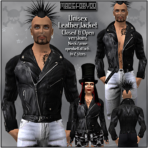 LeatherJacket-unisex/MadeForYou