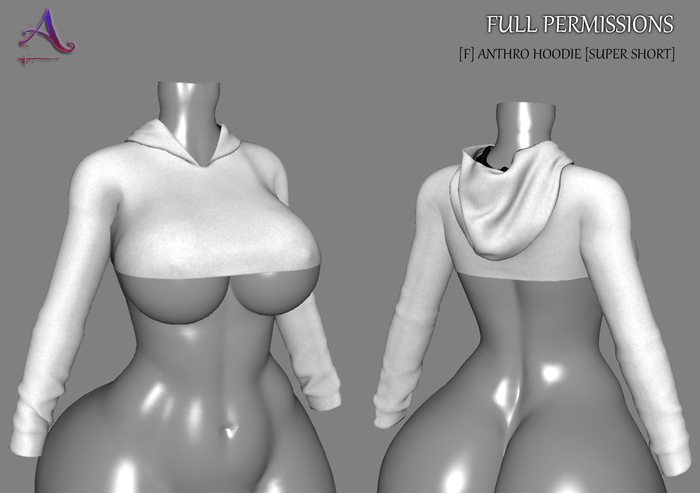 [Adorkable] [F] Anthro Hoodie [SUPER SHORT]
