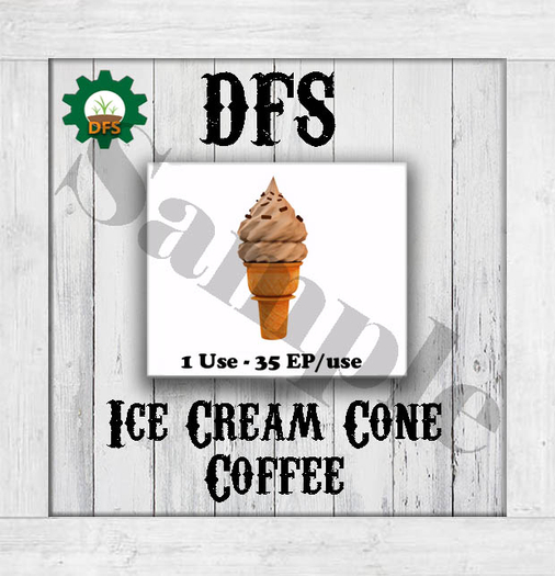 THF WHITE DFS Ice Cream Cone Coffee