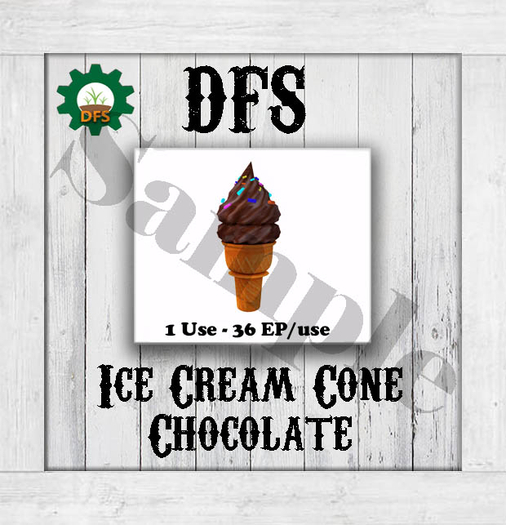 THF WHITE DFS Ice Cream Cone Chocolate