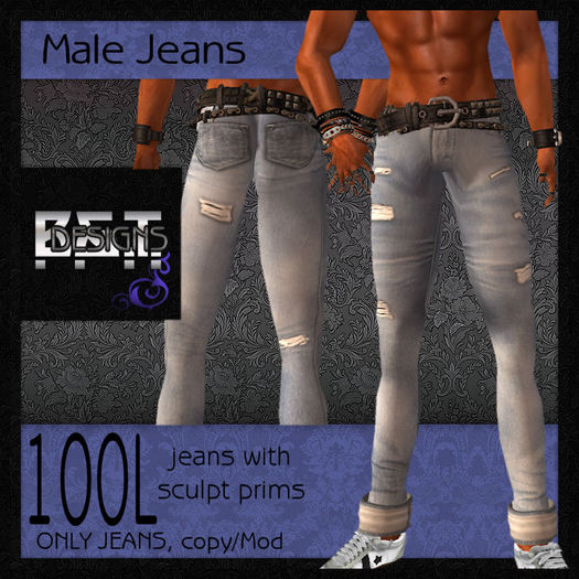 -=<B&T>=- male Jeans ... Blue Light