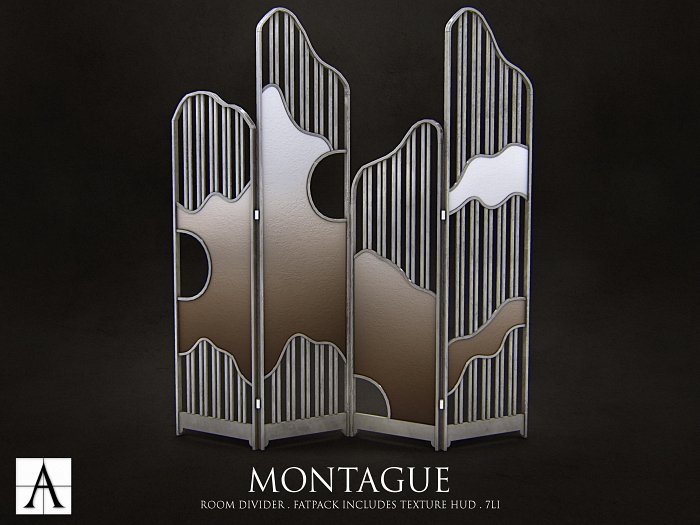 Architect. 'Montague' Room Divider (silver)