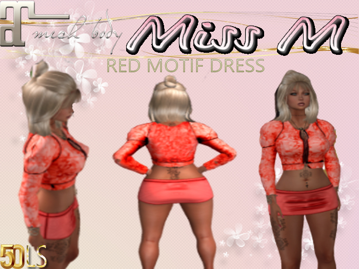Maitreya Red Motif Dress